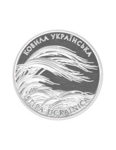 Awers monety 2 Hrywny 2010 Flora i fauna Ostnica ukraińska