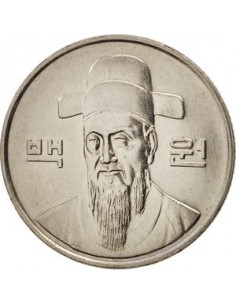 Awers monety Korea Południowa 100 Won 2008