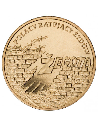 Awers monety 2 zł 2009 Polacy ratujący Żydów – Irena Sendlerowa Zofia Kossak siostra Matylda Getter