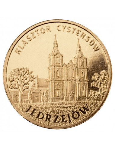 Awers monety 2 zł 2009 Miasta w Polsce: Jędrzejów – Klasztor Cystersów