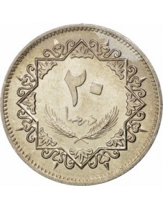 Awers monety Libia 20 Dirham 1979 2
