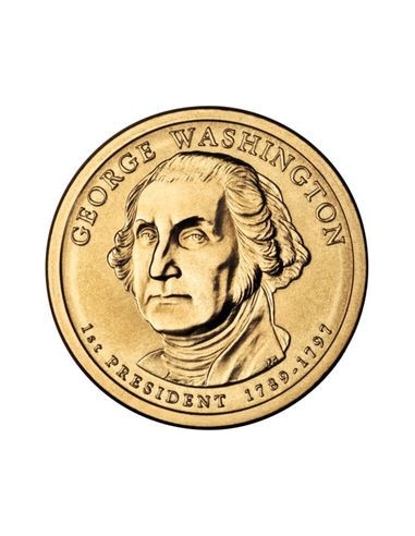 Awers monety 1 Dolar 2007 1 Prezydent USA Jerzy Waszyngton 17891797