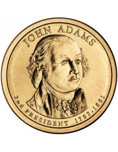 Awers monety USA 1 Dolar 2007 2 Prezydent USA John Adams 17971801