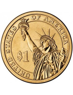 Awers monety USA 1 Dolar 2007 4 Prezydent USA James Madison 18091817 2