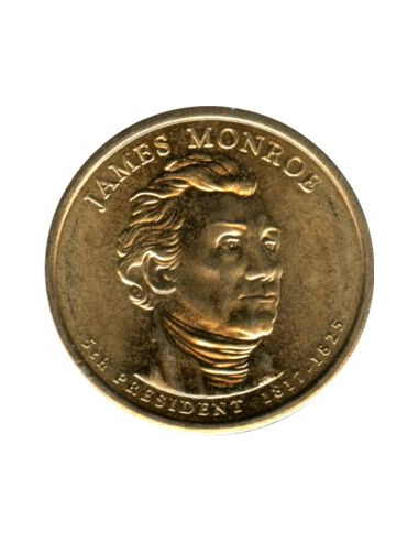 Awers monety 1 Dolar 2008 5 Prezydent USA James Monroe 18171825