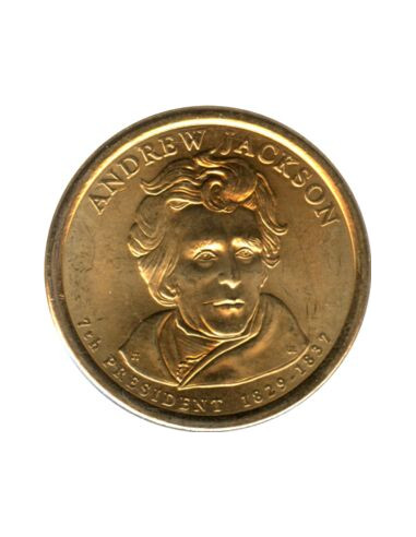 Awers monety 1 Dolar 2008 7 Prezydent USA Andrew Jackson 18291837