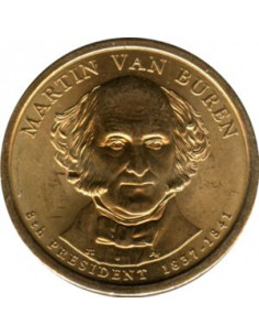 Awers monety USA 1 Dolar 2008 8 Prezydent USA Martin Van Buren 18371841
