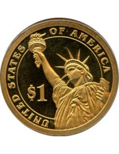 Awers monety USA 1 Dolar 2010 13 Prezydent USA Millard Fillmore 18501853 2