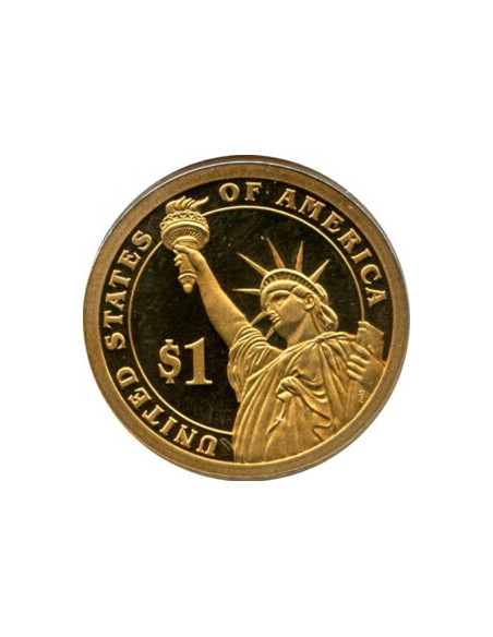 Rewers monety USA 1 Dolar 2010 13 Prezydent USA Millard Fillmore 18501853