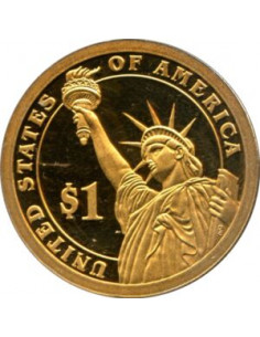 Awers monety USA 1 Dolar 2010 15 Prezydent USA James Buchanan 18571861  2