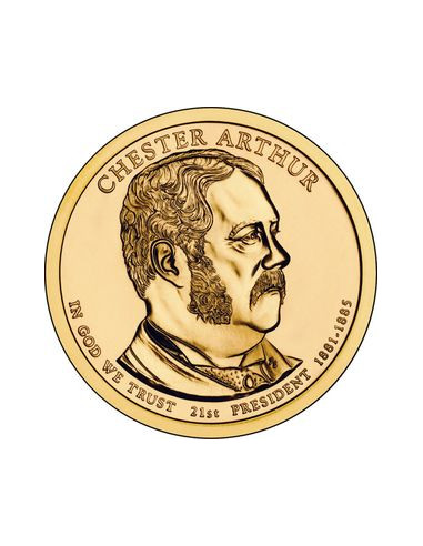 1 Dolar 2012  21 Prezydent Chester Arthur (1881-1885)