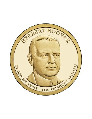 Awers monety 1 Dolar 2014 31 Prezydent Herbert Hoover 19291933