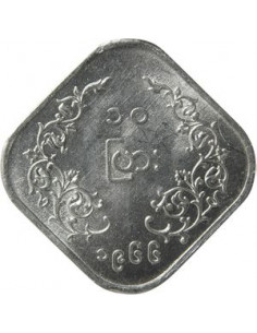 Awers monety Birma 10 Pia 1966 2