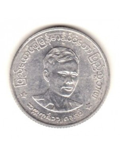 Awers monety Birma 50 Pia 1966