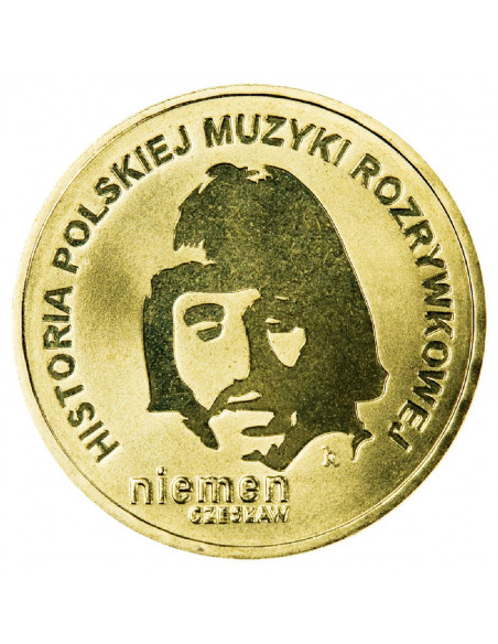 Awers monety 2 zł 2009  Historia Polskiej Muzyki Rozrywkowej: Czesław Niemen