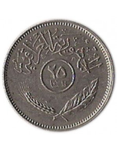 Awers monety Irak 25 Filsów 1981 2