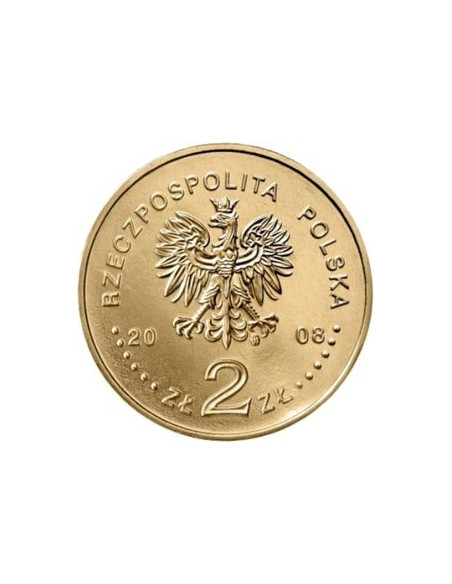 Rewers monety 2 zł 2008 65. rocznica powstania w getcie warszawskim