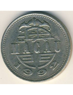 Awers monety Makau 1 Pataca 2005