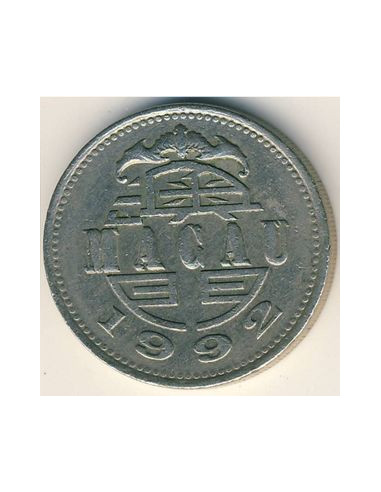 Awers monety Makau 1 Pataca 2005