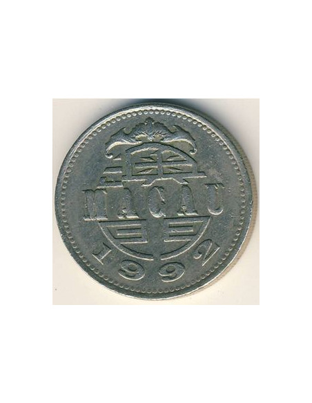 Awers monety Makau 1 Pataca 2005