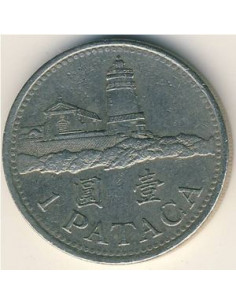 Awers monety Makau 1 Pataca 2005 2