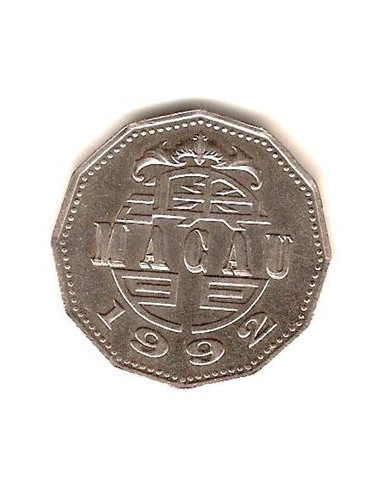 Awers monety Makau 5 Pataca 2005