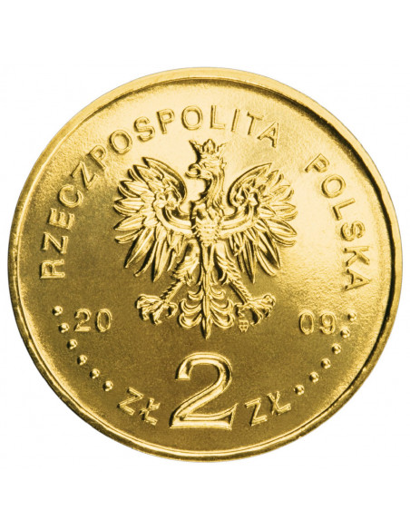 Rewers monety 2 zł 2009 90. rocznica utworzenia Najwyższej Izby Kontroli