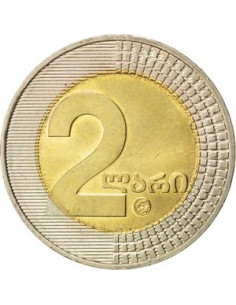Awers monety Gruzja 2 Lari 2006 2