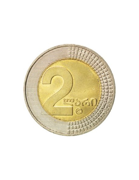 Rewers monety Gruzja 2 Lari 2006