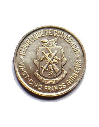 Awers monety 25 Franków 1987