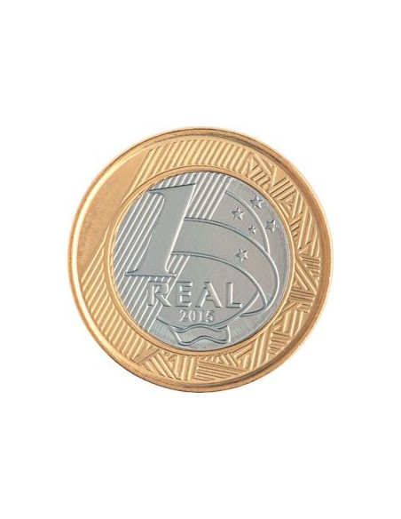 Rewers monety Brazylia 1 Real 2015 XV Letnie Igrzyska Paraolimpijskie Rio de Janeiro 2016 piłka nożna