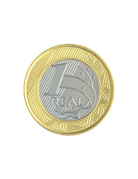 Rewers monety Brazylia 1 Real 2015 XV Letnie Igrzyska Paraolimpijskie Rio de Janeiro 2016 siatkówka