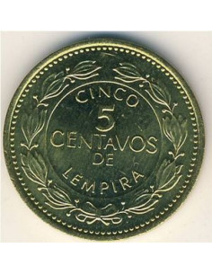Awers monety Honduras 5 Centavos 2005 2