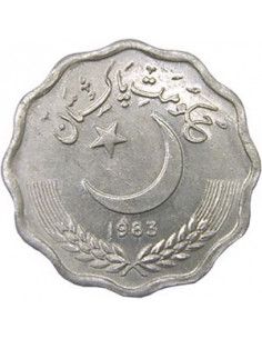 Awers monety Pakistan 10 Pajs 1986