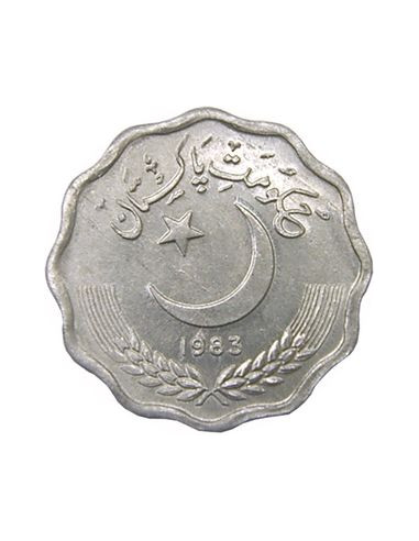 Awers monety Pakistan 10 Pajs 1986