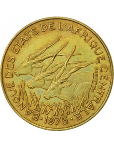 Awers monety BEAC 5 Franków CFA 1992