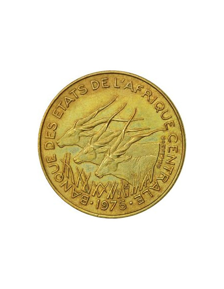 Awers monety BEAC 5 Franków CFA 1992