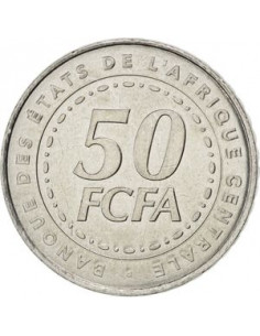 Awers monety BEAC 50 Franków CFA 2006 2