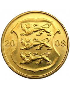 Awers monety Estonia 1 Korona 2008 90. rocznica Republiki Estońskiej