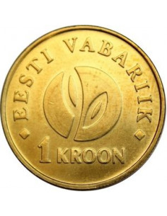 Awers monety Estonia 1 Korona 2008 90. rocznica Republiki Estońskiej 2