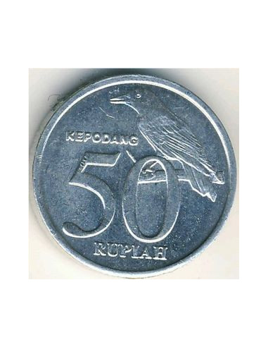 Awers monety Indonezja 50 Rupii 2002