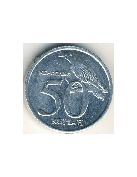 Awers monety Indonezja 50 Rupii 2002