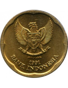 Awers monety Indonezja 500 Rupii 1991 2