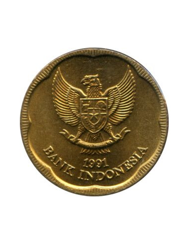 Awers monety Indonezja 500 Rupii 1991