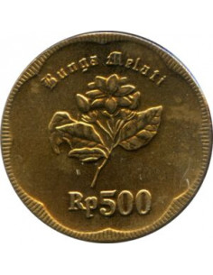 Awers monety Indonezja 500 Rupii 1991