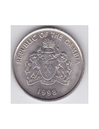 Awers monety Gambia 25 Butut 1998