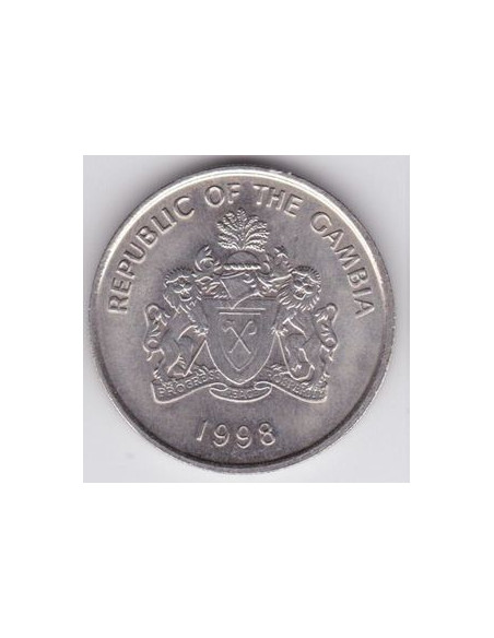 Awers monety Gambia 25 Butut 1998