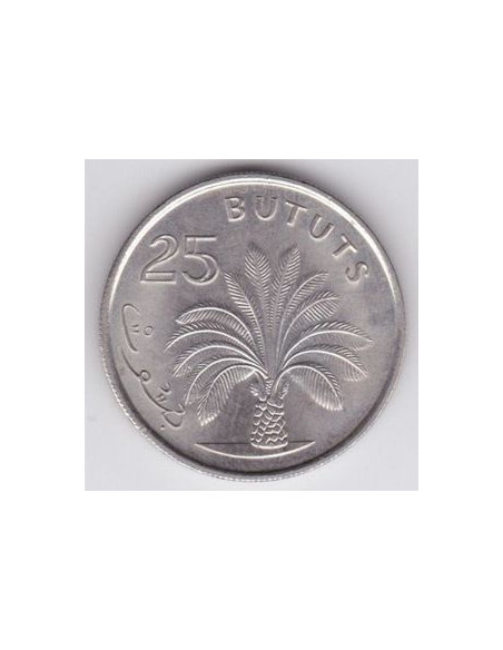 Rewers monety Gambia 25 Butut 1998