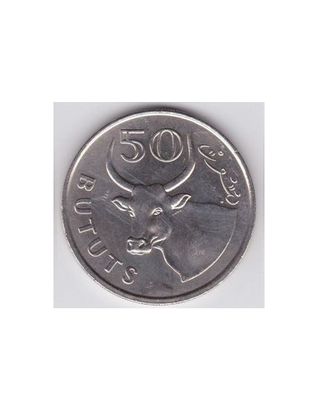 Rewers monety Gambia 50 Butut 1998