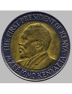 Awers monety Kenia 20 Szylingów 2005